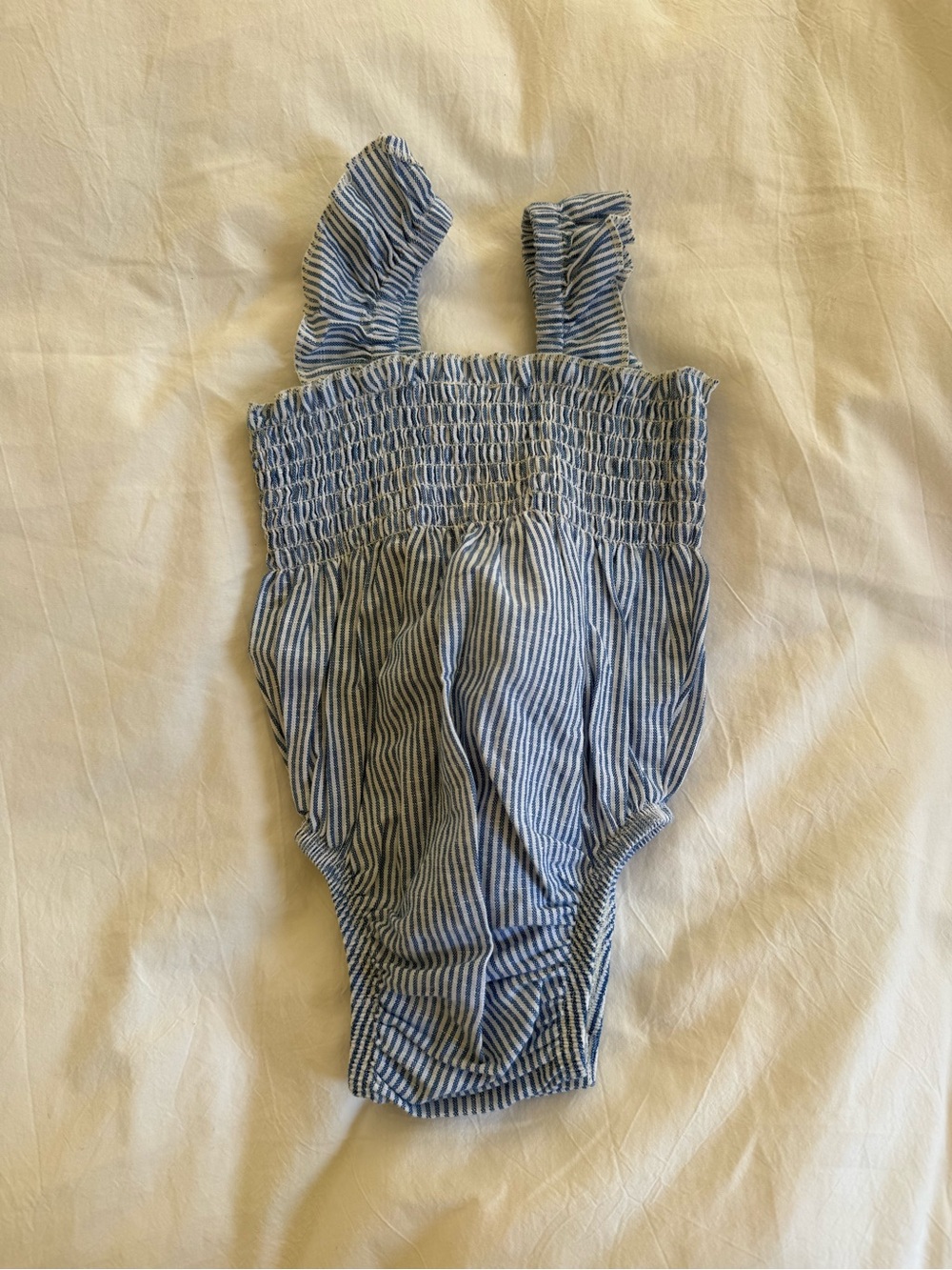 Nature Baby Striped Smocked Romper